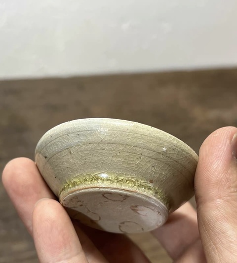 古玩陶瓷青瓷茶碗真品鑒賞圖