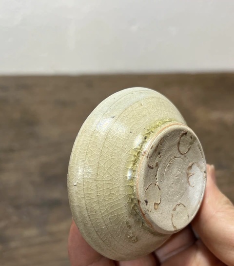 古玩陶瓷青瓷茶碗真品鑒賞圖