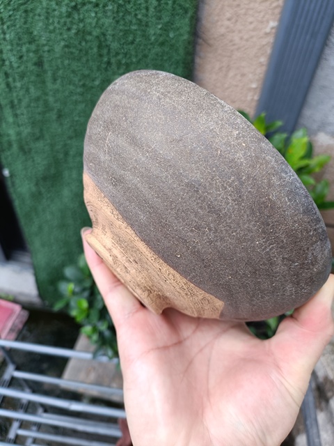 古玩陶瓷元代末茶葉沫釉內彩虹大碗拍賣,當前價格98元