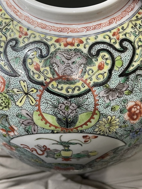 古玩陶瓷清代五彩三國人物故事大罐拍賣，當(dāng)前價(jià)格38888元