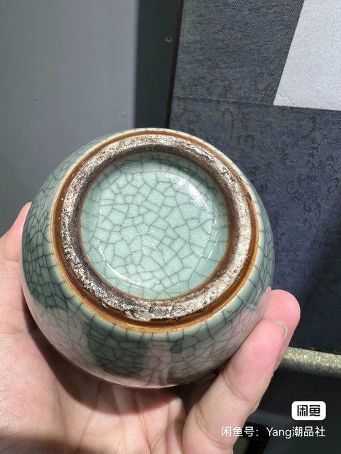 古玩陶瓷哥釉開片紋葫蘆瓶真品鑒賞圖