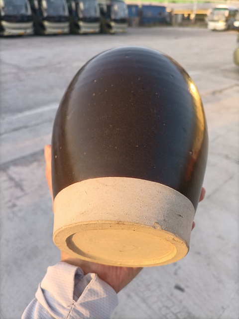 古玩陶瓷磁州窯系茶葉末釉梅瓶拍賣，當前價格2600元