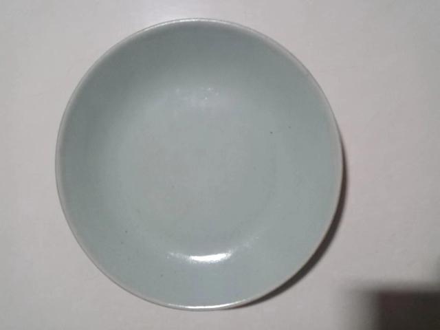 古玩陶瓷豆青釉盤拍賣，當前價格880元