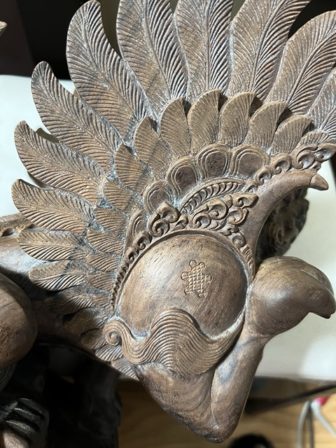 古玩雜項東南亞地區雕刻飛行神獸真品鑒賞圖
