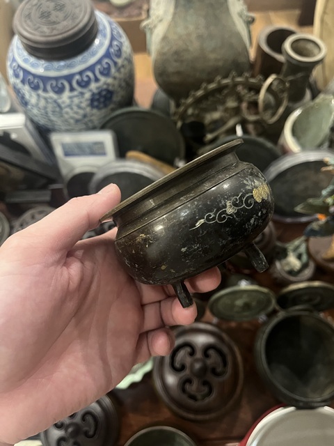 古玩雜項清晚香爐拍賣,當前價格233元