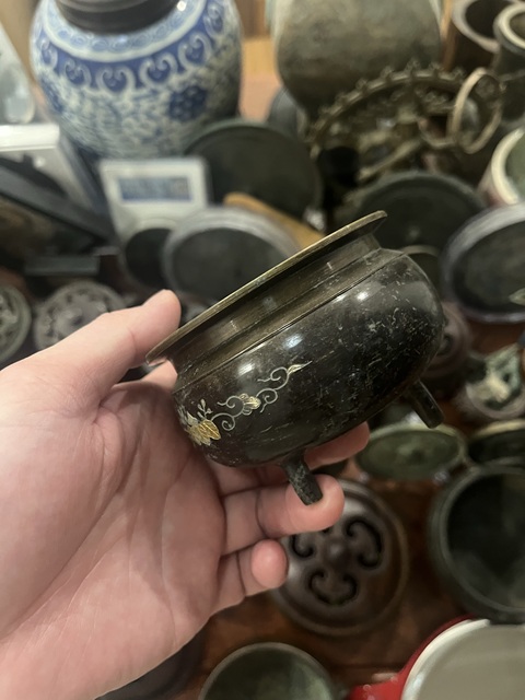 古玩雜項清晚香爐拍賣,當前價格233元