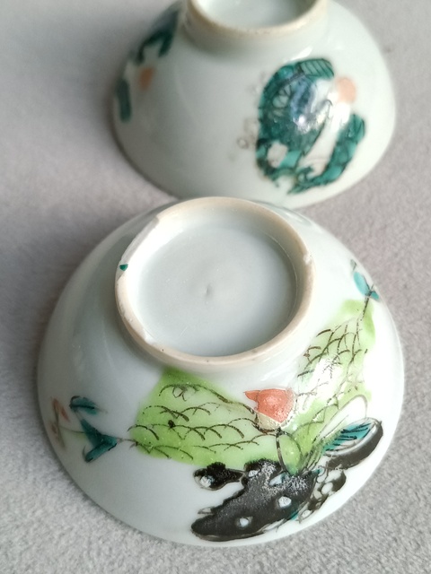 古玩陶瓷粉彩團龍紋杯拍賣,當前價格168元