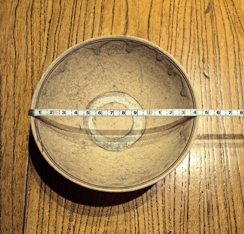 古玩陶瓷元白地黑花碗拍賣,當(dāng)前價格68元