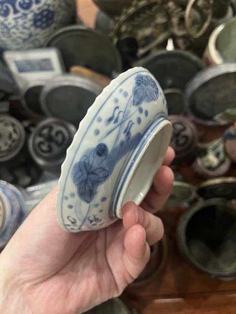古玩陶瓷清代青花盤拍賣,當前價格299元