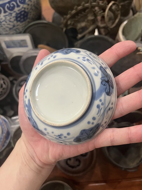 古玩陶瓷清代青花盤拍賣,當前價格299元