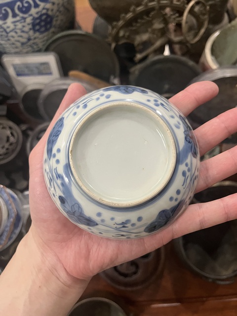 古玩陶瓷清代青花盤拍賣,當前價格299元