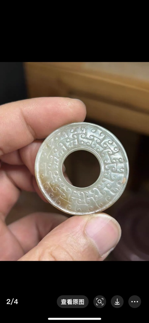 古玩玉器仿古玉璧真品鑒賞圖