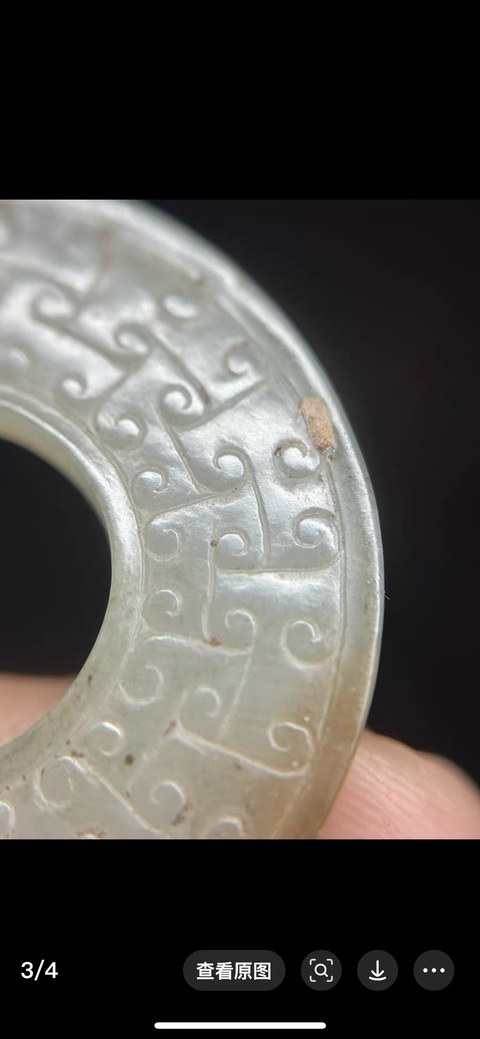 古玩玉器仿古玉璧真品鑒賞圖