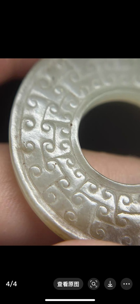 古玩玉器仿古玉璧真品鑒賞圖