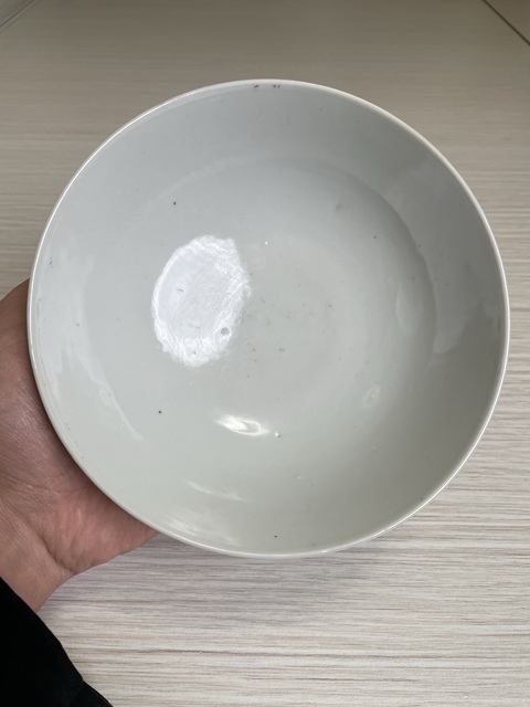 古玩陶瓷民國 名家粉彩詩文梅花大碗真品鑒賞圖