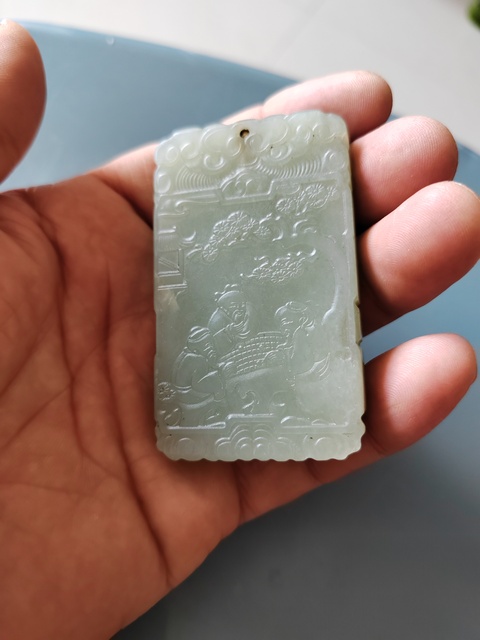 古玩玉器新疆和田玉子剛玉牌子拍賣，當前價格2999元