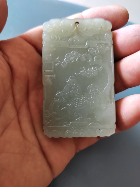 古玩玉器新疆和田玉子剛玉牌子拍賣，當前價格2999元