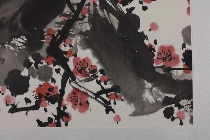 古玩字畫紅梅圖真品鑒賞圖