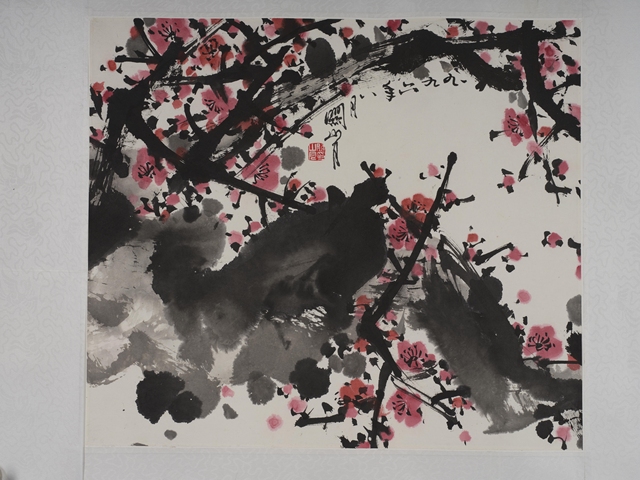 古玩字畫紅梅圖真品鑒賞圖