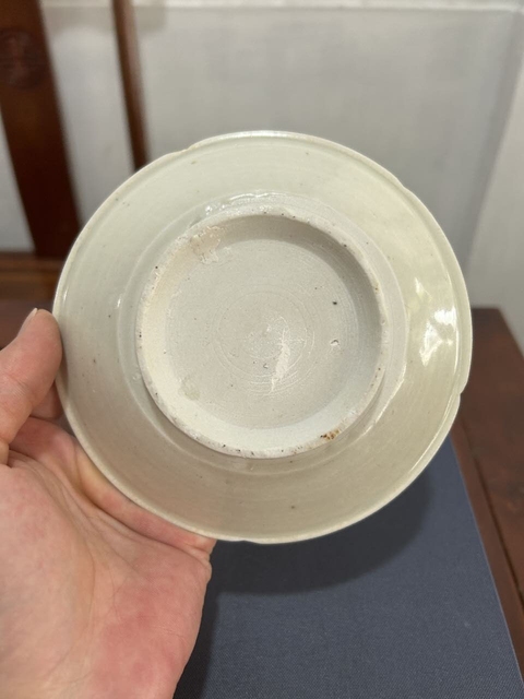 古玩陶瓷館藏級五代十國定窯白瓷葵口洗拍賣，當前價格2980元