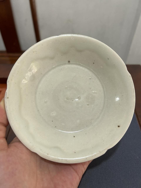 古玩陶瓷館藏級五代十國定窯白瓷葵口洗拍賣，當前價格2980元
