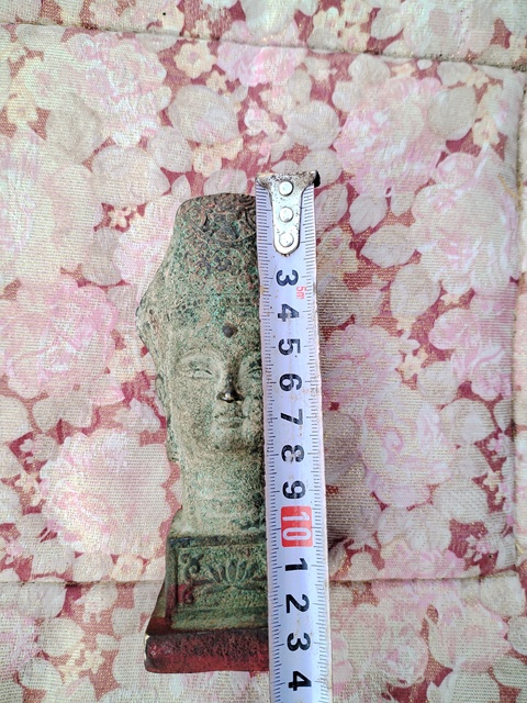 古玩銅器佛首印真品鑒賞圖