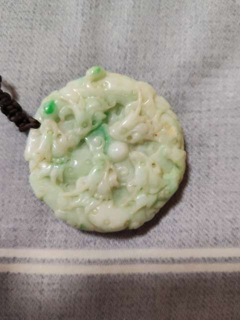 古玩玉器翡翠九龍牌真品鑒賞圖