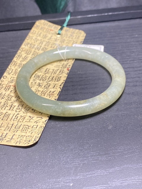 古玩玉器極美清代冰糯天然翡翠手鐲拍賣，當前價格11000元