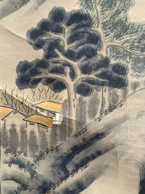 古玩字畫(huà)漁樵耕讀真品鑒賞圖