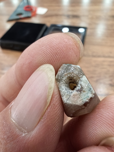 古玩玉器高古瑪瑙珠真品鑒賞圖