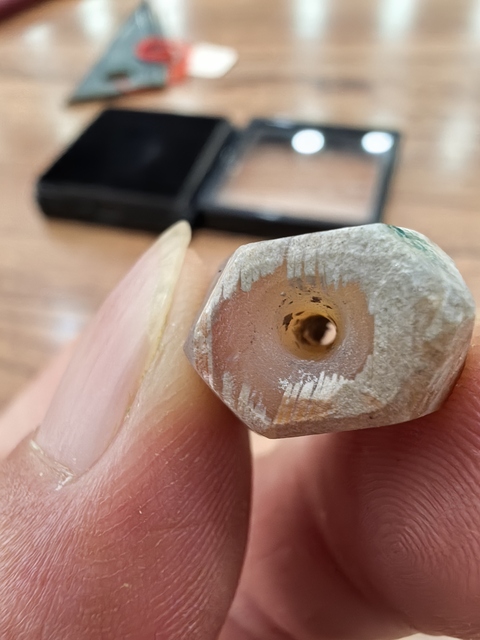 古玩玉器高古瑪瑙珠真品鑒賞圖