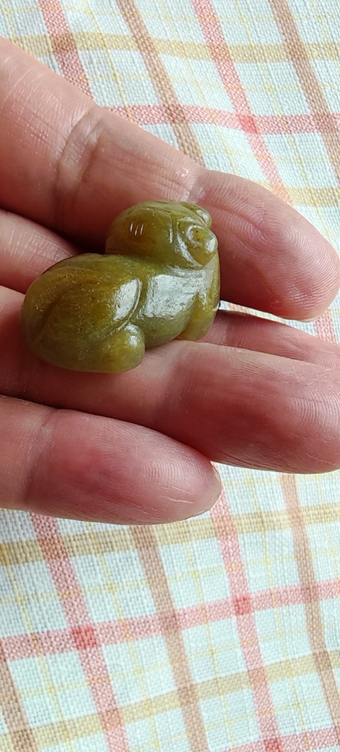 古玩玉器玉虎真品鑒賞圖