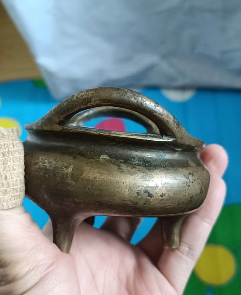 古玩銅器橋耳爐真品鑒賞圖