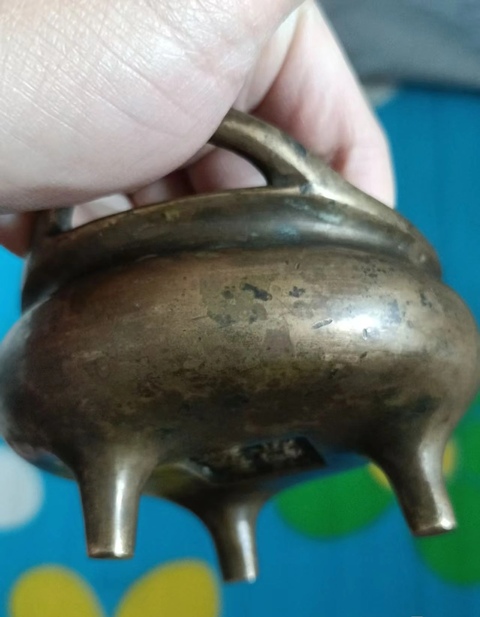 古玩銅器橋耳爐真品鑒賞圖