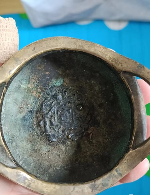 古玩銅器橋耳爐真品鑒賞圖