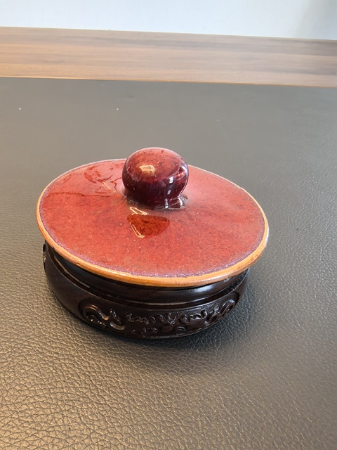 古玩陶瓷乾隆窯變釉蓋子真品鑒賞圖