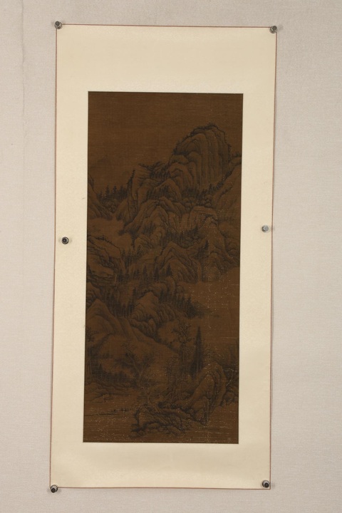 古玩字畫佚名水墨山水立軸真品鑒賞圖