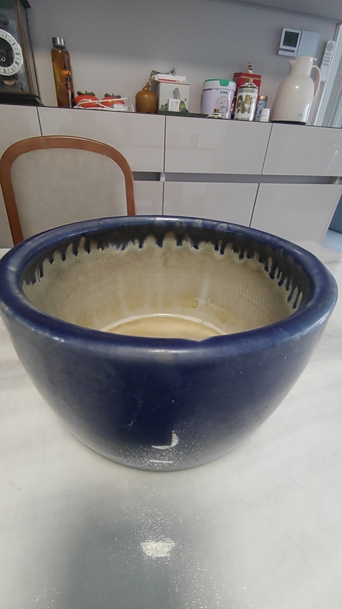 古玩陶瓷祭藍釉缸真品鑒賞圖