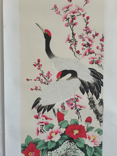古玩字畫花鳥四屏拍賣，當(dāng)前價(jià)格2800元