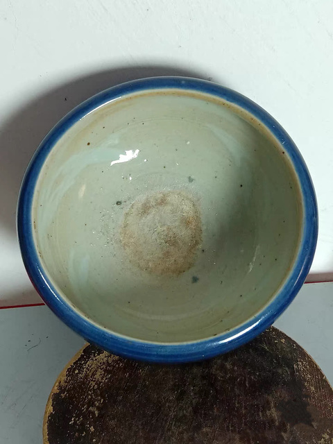 古玩陶瓷清中期霽藍釉香爐拍賣,當前價格1350元