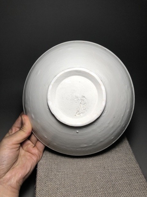 古玩陶瓷館藏級珍品五代十國“邢窯”白瓷唇口大碗拍賣,當前價格2980元