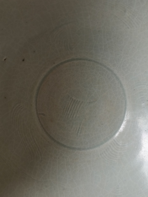 古玩陶瓷影青釉刻花紋六決碗真品鑒賞圖