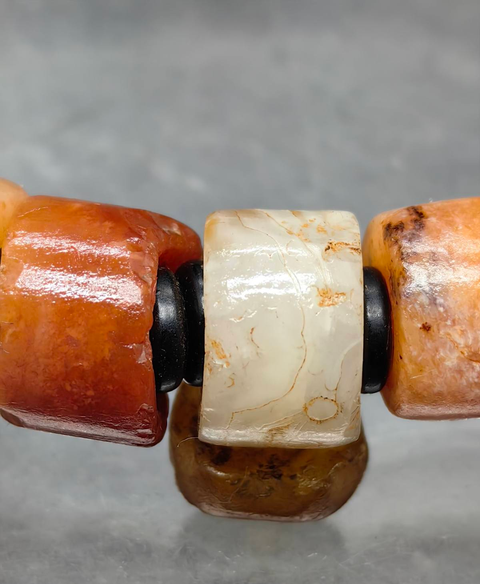 古玩玉器瑪瑙手鏈真品鑒賞圖