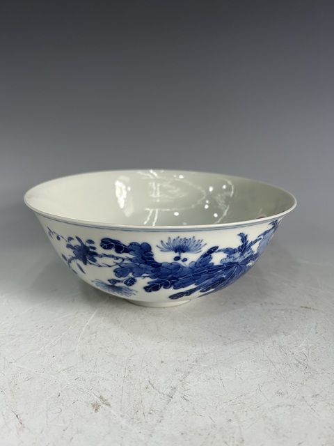 古玩陶瓷清·光緒青花大碗官窯真品鑒賞圖