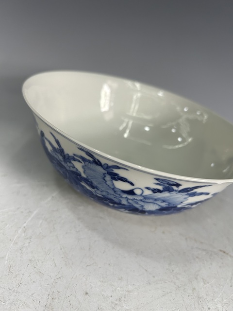 古玩陶瓷清·光緒青花大碗官窯真品鑒賞圖