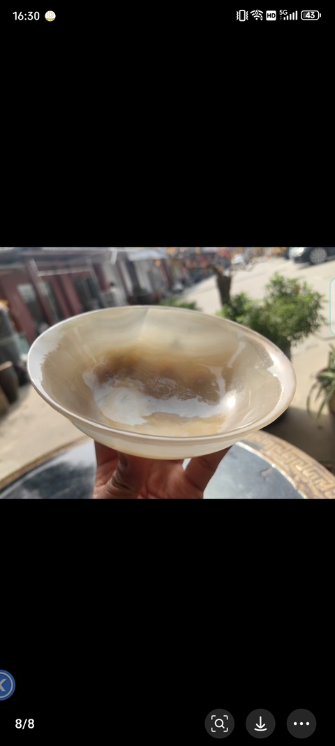 古玩玉器瑪瑙碗真品鑒賞圖