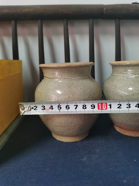 古玩陶瓷元代影青罐一對拍賣,當前價格750元