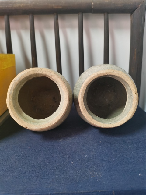 古玩陶瓷元代影青罐一對拍賣,當前價格750元