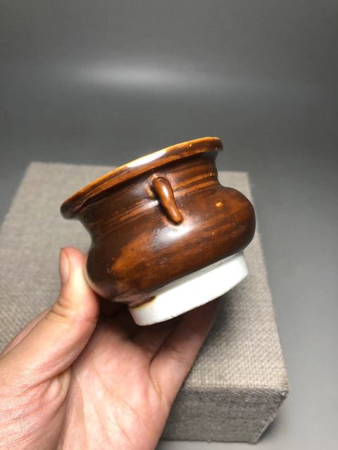 古玩陶瓷紫金釉香爐真品鑒賞圖