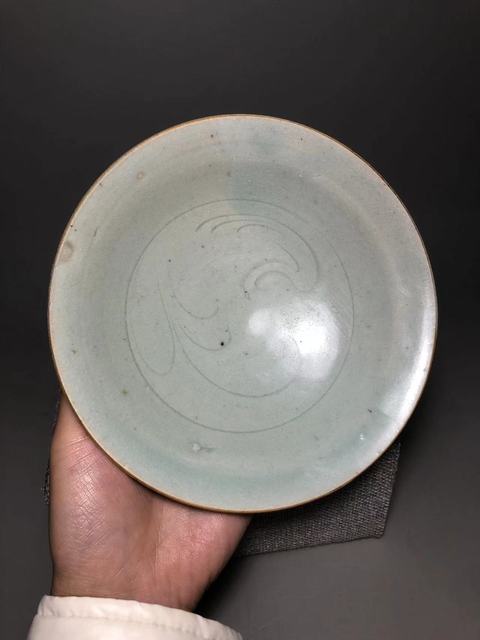 古玩陶瓷宋，景德鎮窯影青釉鵝紋碗拍賣，當前價格1600元